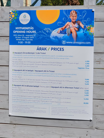 Annagora Aquapark Ingyenes Parkoló — photo 15