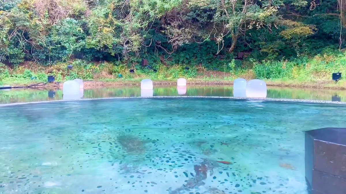 teamLab: Hidden Traces of Rice Terraces Hot Spring
